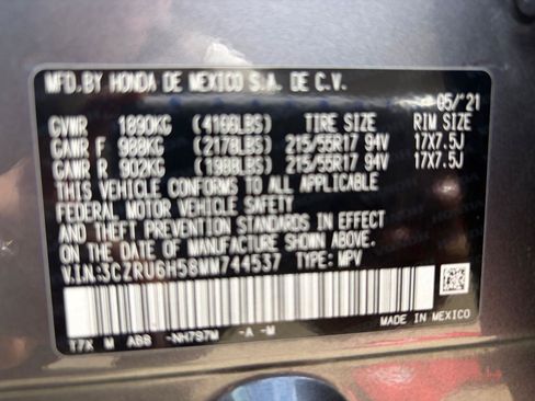 Used 2021 Honda HR-V EX image 16