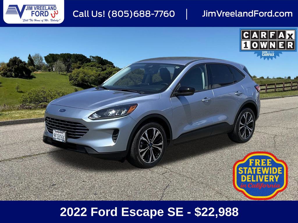 Used 2022 Ford Escape SE w/ SE Sport Appearance Package FWD image 1