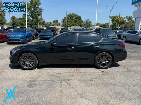 Used 2023 INFINITI Q50 Red Sport 400 w/ Black Opal Edition AWD/4WD image 2
