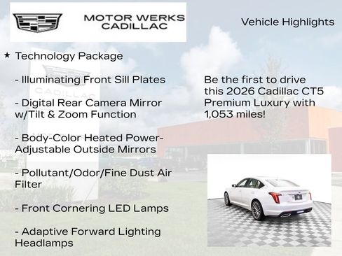 Used 2026 Cadillac CT5 Premium Luxury w/ Technology Package image 15