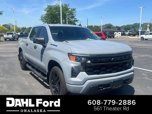 Used 2024 Chevrolet Silverado 1500 Custom w/ Turbomax Blackout Package AWD/4WD image 1