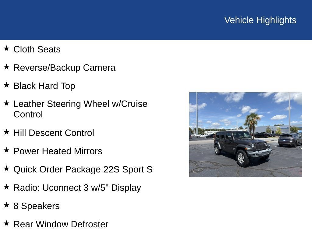 Used 2020 Jeep Wrangler Unlimited Sport AWD/4WD image 10