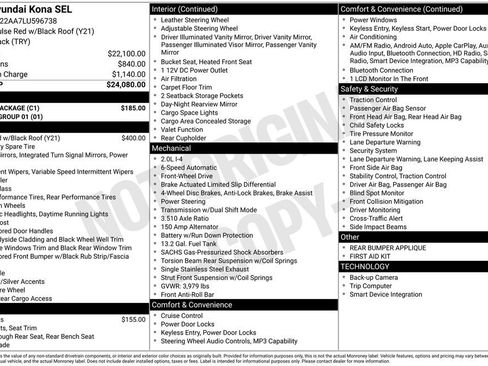 Used 2020 Hyundai Kona SEL w/ Cargo Package FWD image 30