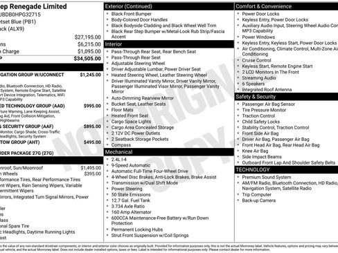 Used 2017 Jeep Renegade Limited AWD/4WD image 4