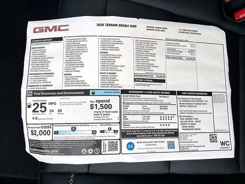 New 2026 GMC Terrain Denali AWD/4WD image 14