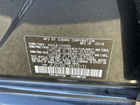 Used 2019 Subaru Crosstrek 2.0i w/ Eyesight System image 18