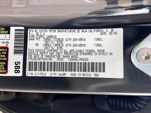 New 2026 Toyota Tacoma TRD Sport image 17