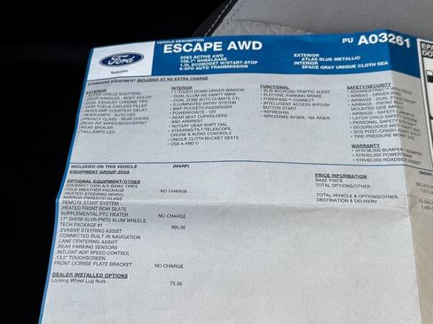 Used 2023 Ford Escape Active w/ Tech Pack #1 AWD/4WD image 31