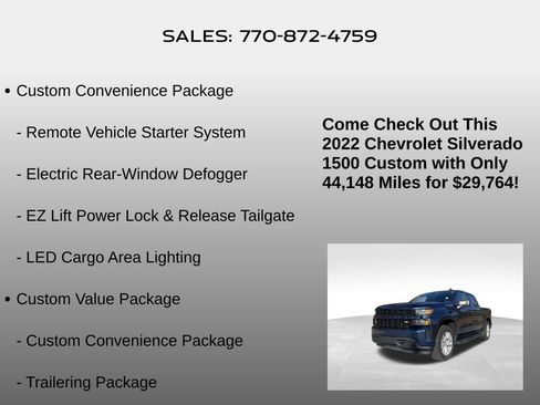 Used 2022 Chevrolet Silverado 1500 Custom image 5