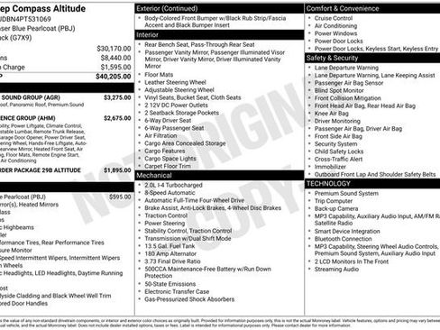 Used 2023 Jeep Compass Latitude w/ Sun and Sound Group AWD/4WD image 22