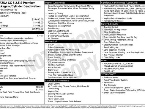 Used 2025 MAZDA CX-5 AWD 2.5 S w/ Premium Plus Pkg image 6