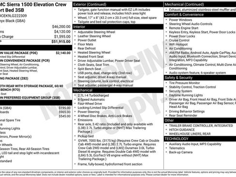 Used 2020 GMC Sierra 1500 Elevation w/ Elevation Value Package AWD/4WD image 6