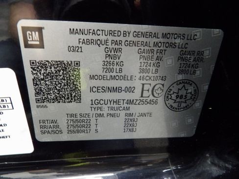 Used 2021 Chevrolet Silverado 1500 High Country w/ Technology Package image 65