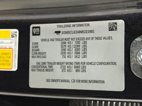 Used 2022 Chevrolet Tahoe 2WD w/ Remote Keyless Entry Package image 50