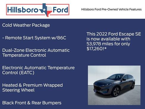 Used 2022 Ford Escape SE w/ SE Sport Appearance Package image 13