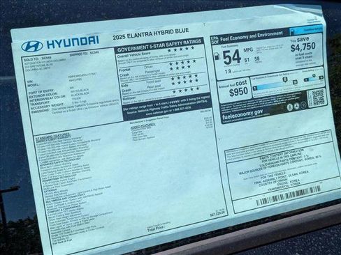 New 2025 Hyundai Elantra Blue image 24