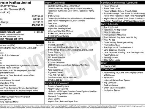 New 2026 Chrysler Pacifica Limited w/ S Appearance Package image 6