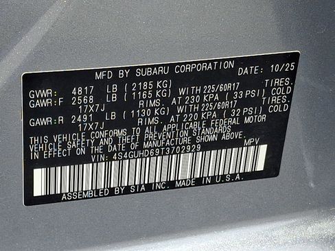 Certified 2026 Subaru Crosstrek 2.0i Premium AWD/4WD image 27