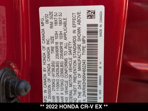 Used 2022 Honda CR-V EX image 29