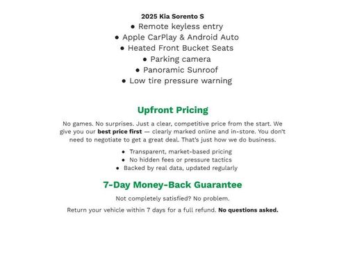 Used 2025 Kia Sorento S w/ Panoramic Sunroof Package AWD/4WD image 2