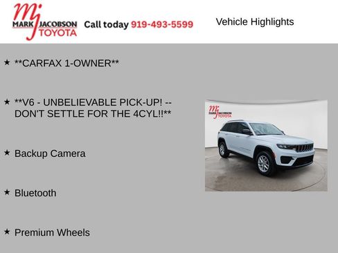Used 2025 Jeep Grand Cherokee Laredo X w/ Luxury Tech Group I RWD image 6
