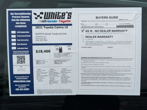 Used 2021 Toyota Camry LE FWD image 28