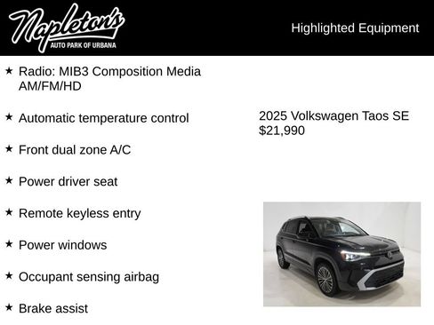 Used 2025 Volkswagen Taos SE FWD image 15