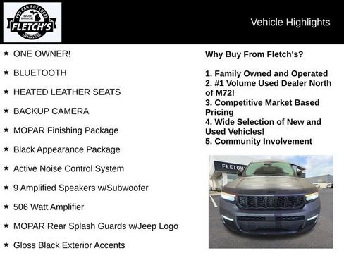 Used 2023 Jeep Grand Cherokee L Limited w/ Black Appearance Package image 2