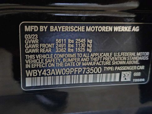 Certified 2023 BMW i4 eDrive35 w/ Premium Package RWD image 43