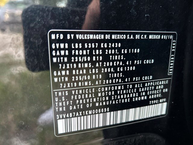 Used 2019 Volkswagen Tiguan SEL Premium w/ 3rd Row Seat Package AWD/4WD image 21