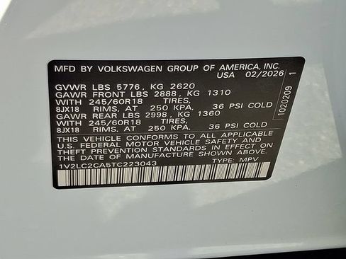 New 2026 Volkswagen Atlas Cross Sport SE AWD/4WD image 10