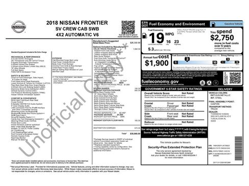 Used 2018 Nissan Frontier SV w/ Value Truck Package RWD image 4