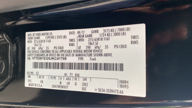 Used 2018 Ford F150 Lariat w/ Equipment Group 502A Luxury AWD/4WD image 29
