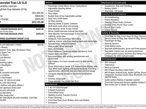 Used 2020 Chevrolet Trax LS w/ Tint and Cruise Package FWD image 3