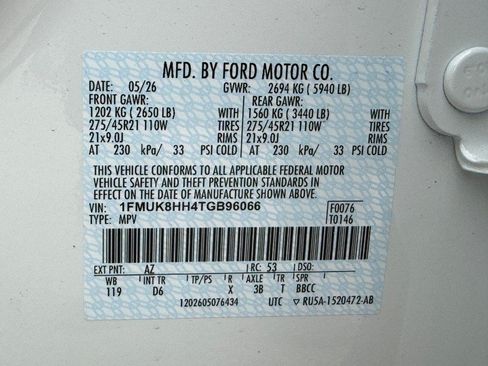 New 2026 Ford Explorer Platinum w/ LUX Leather Package AWD/4WD image 22
