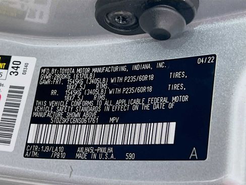 Used 2022 Toyota Sienna Limited AWD/4WD image 33
