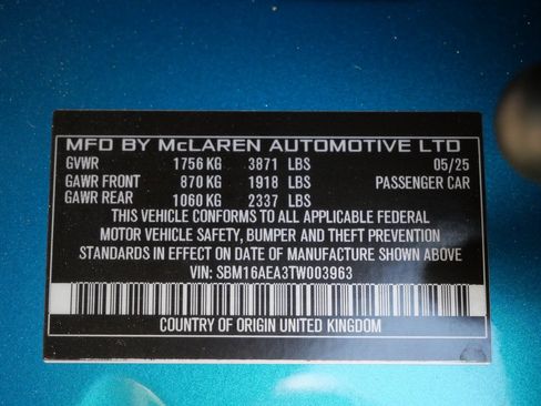Used 2026 McLaren Artura RWD image 25