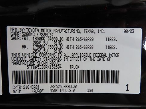 Used 2024 Toyota Tundra Limited w/ TRD Off-Road Package AWD/4WD image 74