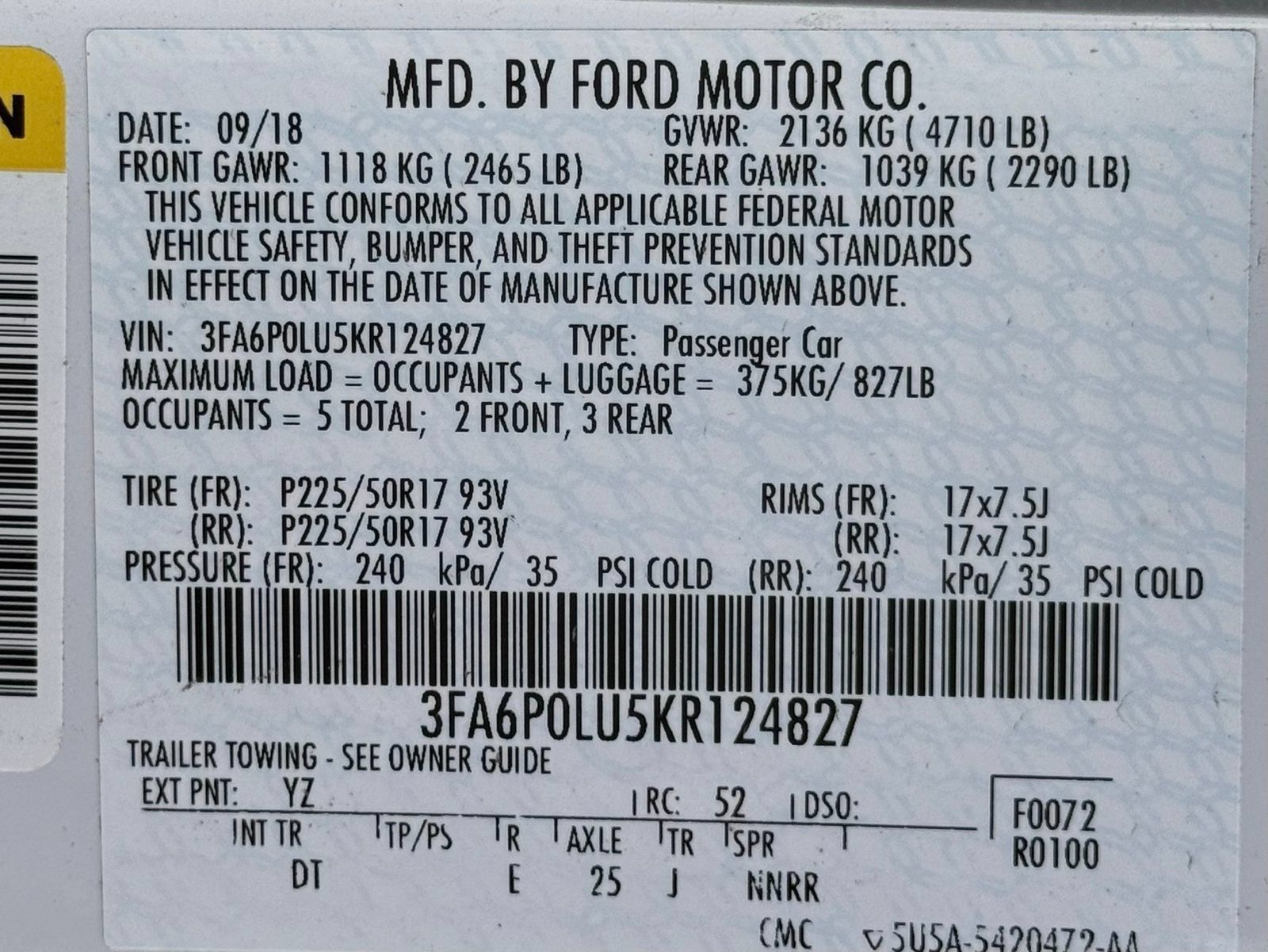 Used 2019 Ford Fusion SE FWD image 39