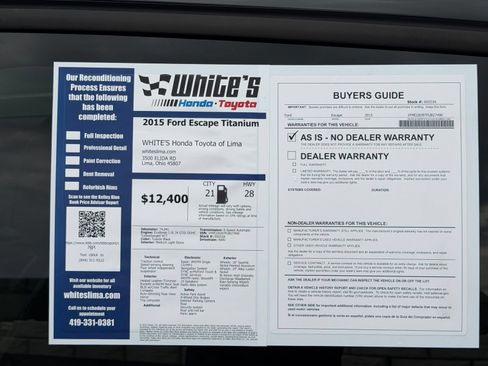 Used 2015 Ford Escape Titanium w/ Equipment Group 301A AWD/4WD image 33