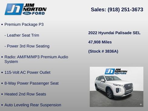 Used 2022 Hyundai Palisade SEL w/ Premium Package FWD image 16