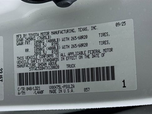 New 2026 Toyota Tundra Limited image 22