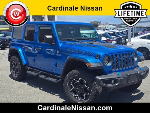 Used 2021 Jeep Wrangler Unlimited Rubicon 4xe w/ Cold Weather Group AWD/4WD image 1