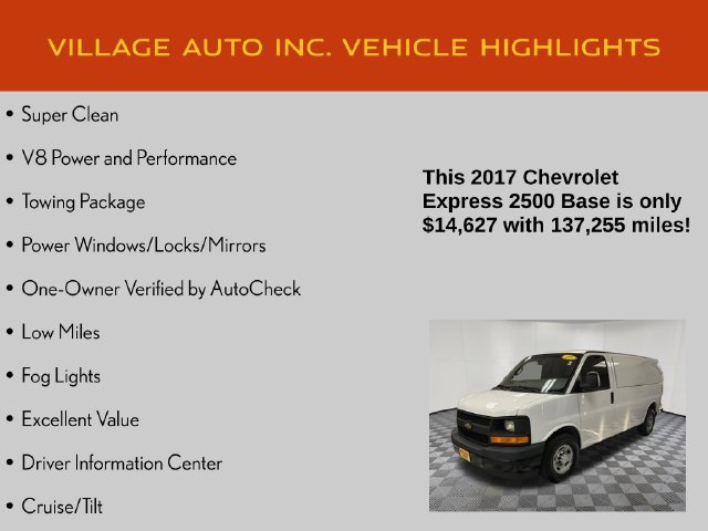 Used 2017 Chevrolet Express 2500 RWD image 7