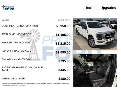 Used 2023 Ford F150 Platinum w/ Equipment Group 701A High AWD/4WD image 3
