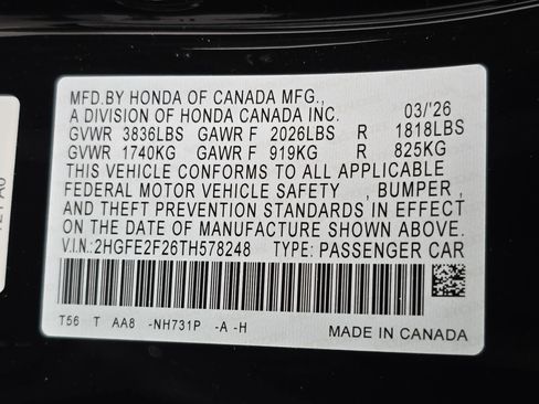 New 2026 Honda Civic LX image 34