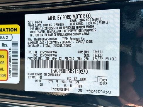 Certified 2024 Ford Mustang Premium RWD image 33