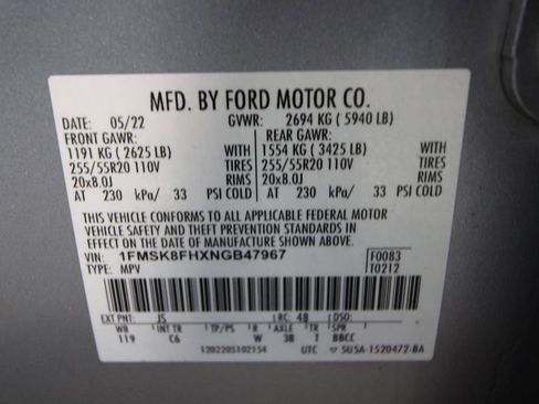 Used 2022 Ford Explorer Limited w/ Equipment Group 301A image 47