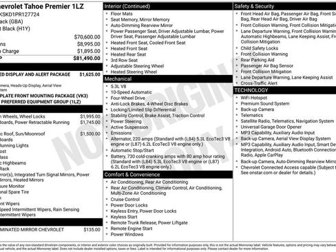 Used 2023 Chevrolet Tahoe Premier AWD/4WD image 37