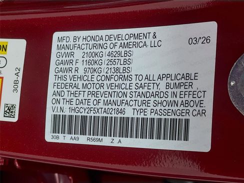 New 2026 Honda Accord Sport image 22